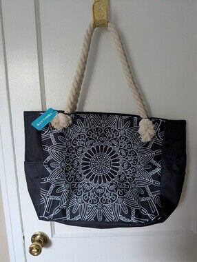 NWT Tesalate Jumbo Tote Bag With Rope Handle